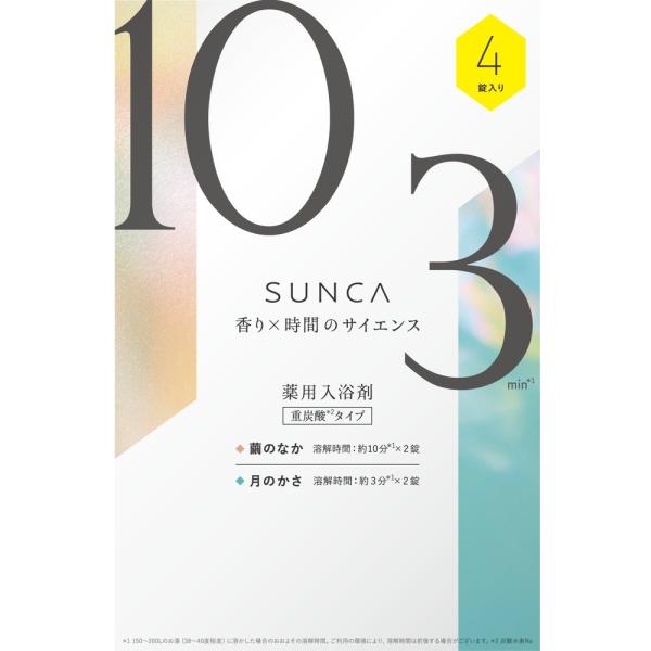SUNCA 入浴剤 アソート4錠