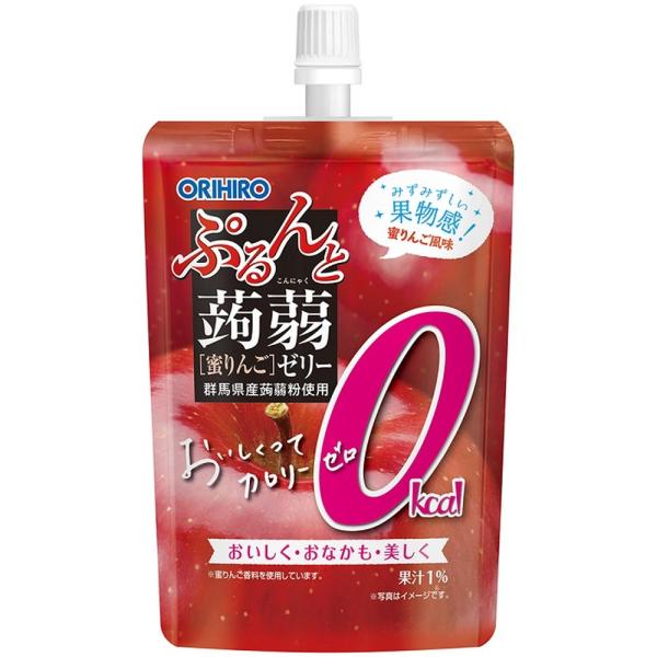 オリヒロ ぷるんと蒟蒻ゼリーST カロリーゼロ蜜りんご 130g