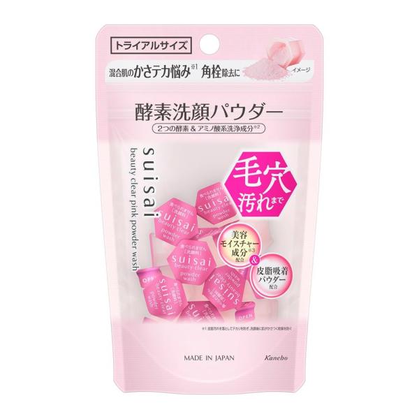 suisai ビューティクリア ピンクパウダーウォッシュ トライアル