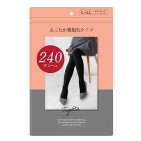 グローバルジャパン あったか裏起毛タイツ 240デニール