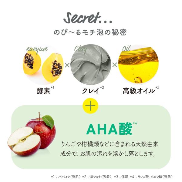 MoccHi SKIN　モッチスキン吸着泡洗顔BLK(炭)　白・炭