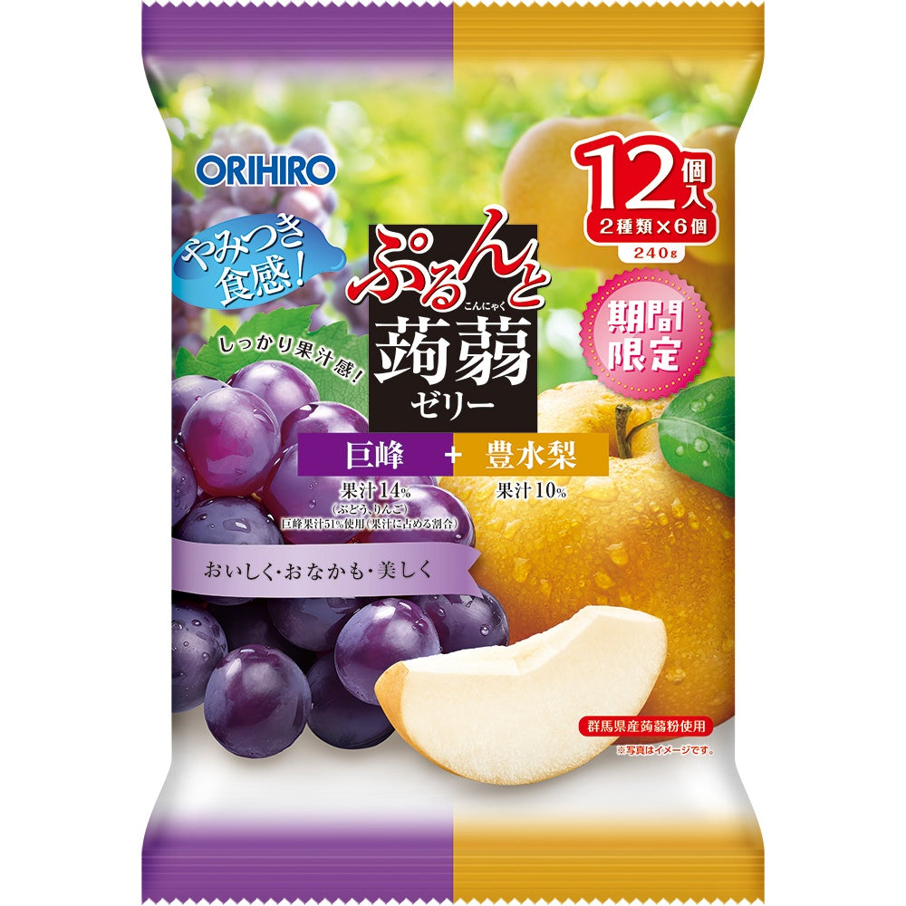ぷるんと蒟蒻 巨峰+豊水梨