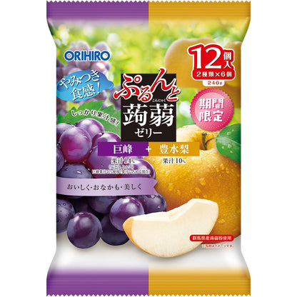 ぷるんと蒟蒻 巨峰+豊水梨