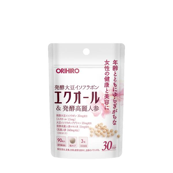 オリヒロ エクオール&発酵高麗人参 90粒