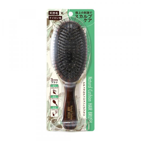 ナチュラルクッションヘアブラシ