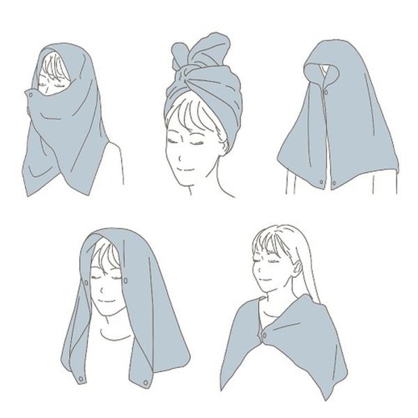 ハホニコ　ヘアドライマイクロファイバースパタオル