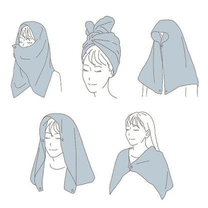 ハホニコ　ヘアドライマイクロファイバースパタオル
