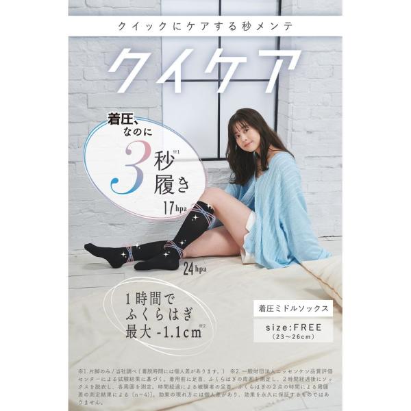 クイックにケアする秒メンテ　クイケア　ソックスタイプ　ミドル