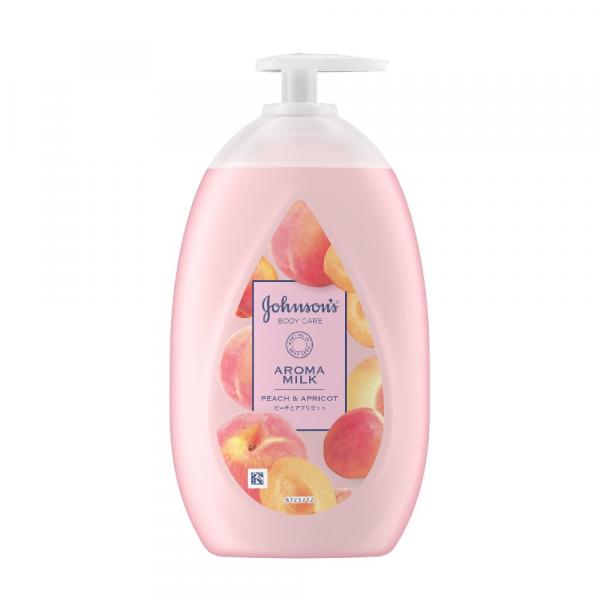 ジョンソンボディケア　ラスティングモイスチャーアロマミルク　ピーチとアプリコットの香り　500ml