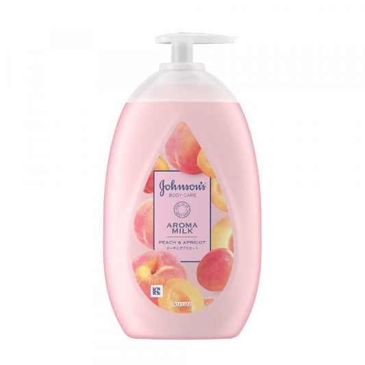 ジョンソンボディケア　ラスティングモイスチャーアロマミルク　ピーチとアプリコットの香り　500ml