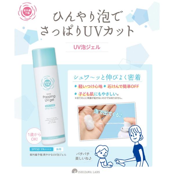 紫外線予報　爽やかなUV泡ジェル