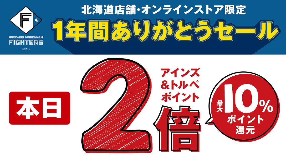 日本ハムファイターズ1年間ありがとうセール